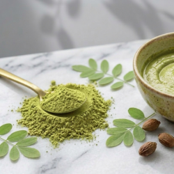 cuchara con cassia en polvo